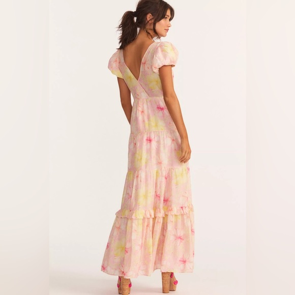 NWT $595 LoveShackFancy Karalie Cotton-silk Maxi Dress - Picture 5 of 10